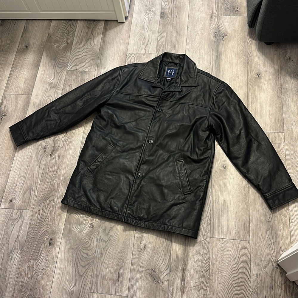 Gap vintage genuine leather jacket size large